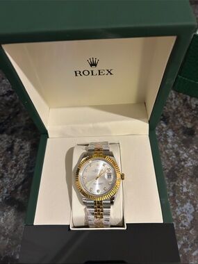Rolex Two-Tone Gold and Silver Jubilee Watch